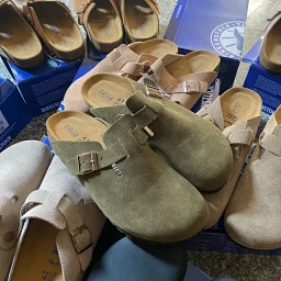 thumbnail for GD Batch/ 博—-肯拖鞋 波/士 /顿全头层麂皮全身刷色