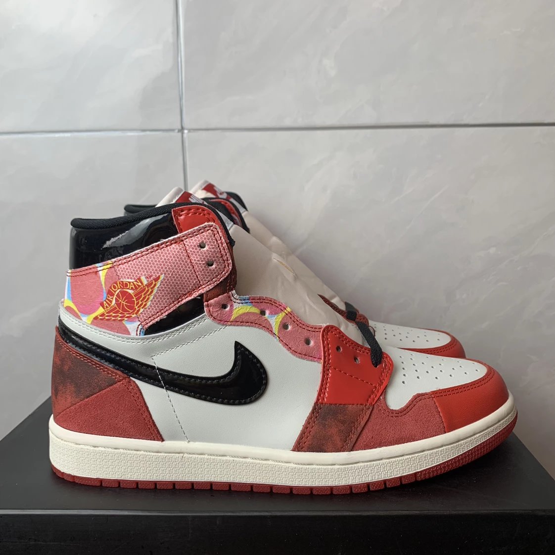AJ1 Spider Man 2.0 Air Jordan 1 retro high next chapter Anti slip and wear-resistant high top Spider Man 2nd generation DV1748-601