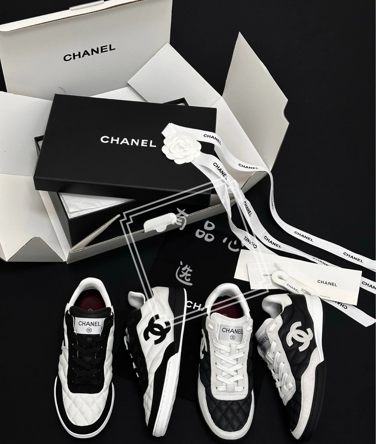 Chanel Quilted Leather Casual Sneakers