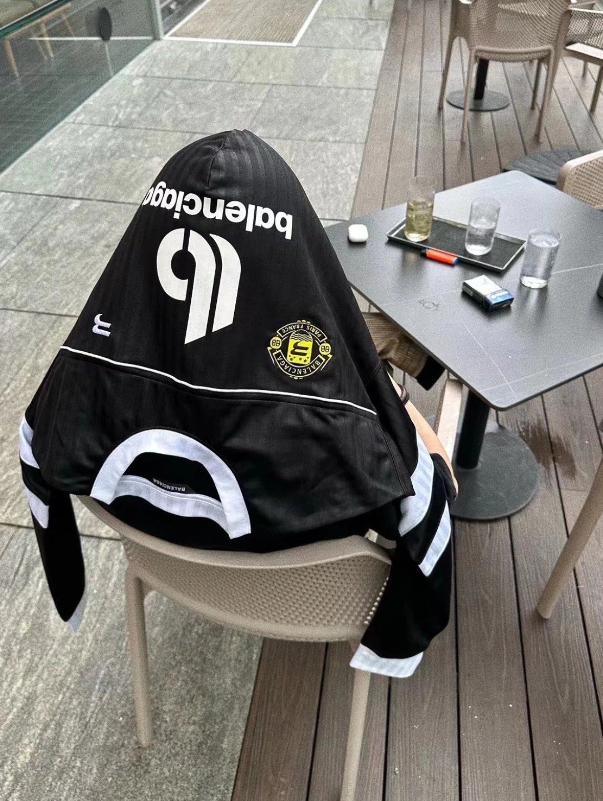 Balenciaga Black Hooded Jacket