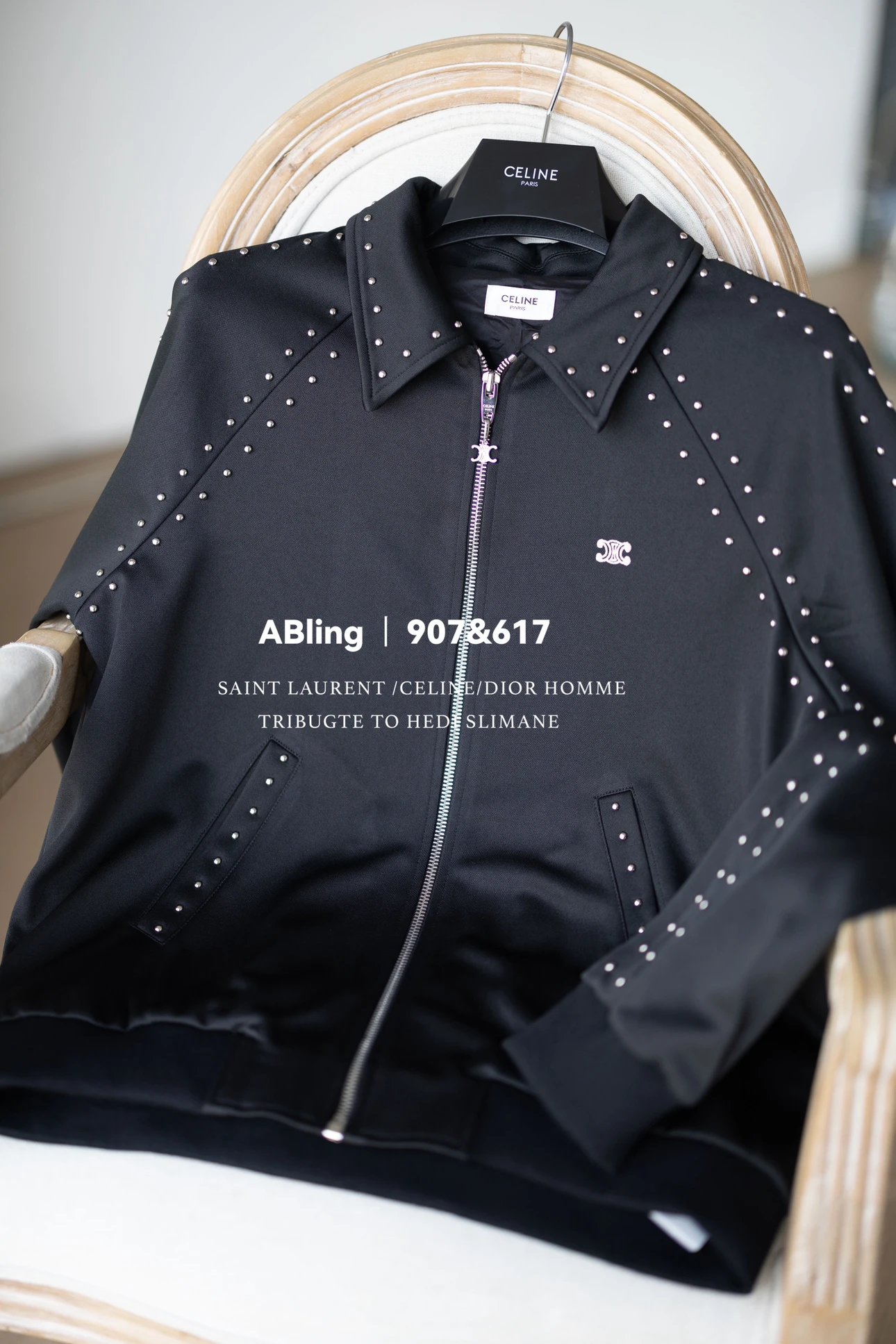 ABling's self owned CELIN * rivet sports jacket in stock