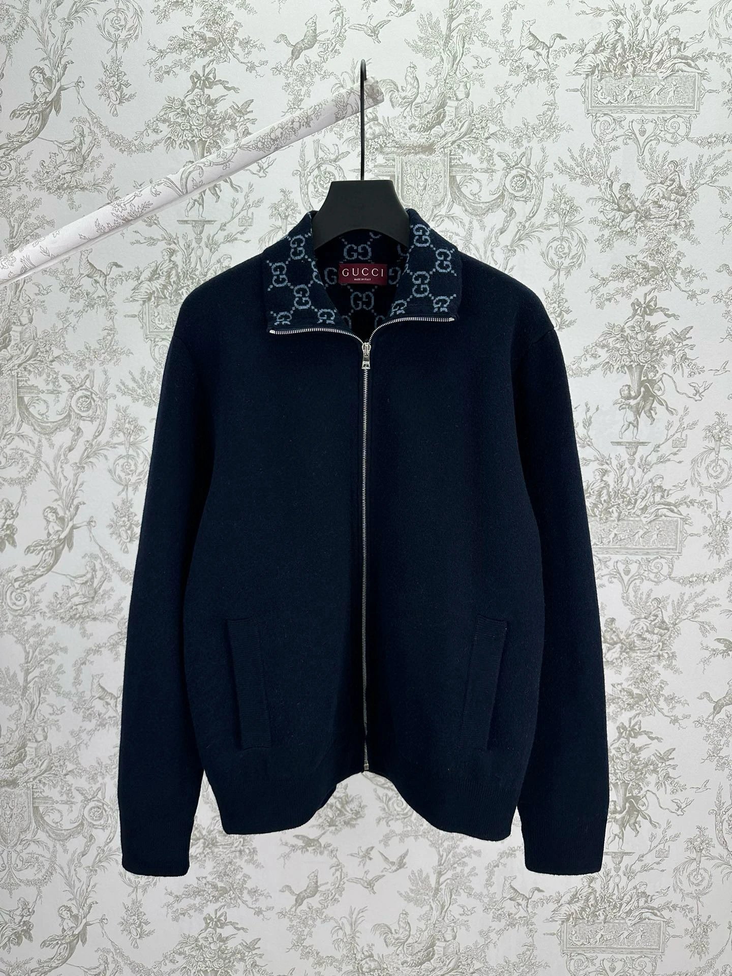 GU Knit Wool Zip Jacket