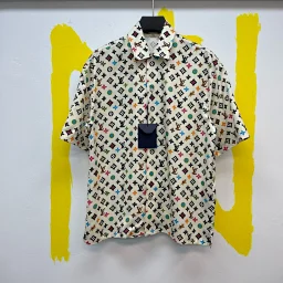 thumbnail for l Short-sleeved shirt, shorts, printed mulberry silk