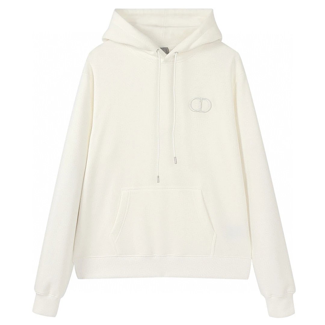 白色连帽卫衣