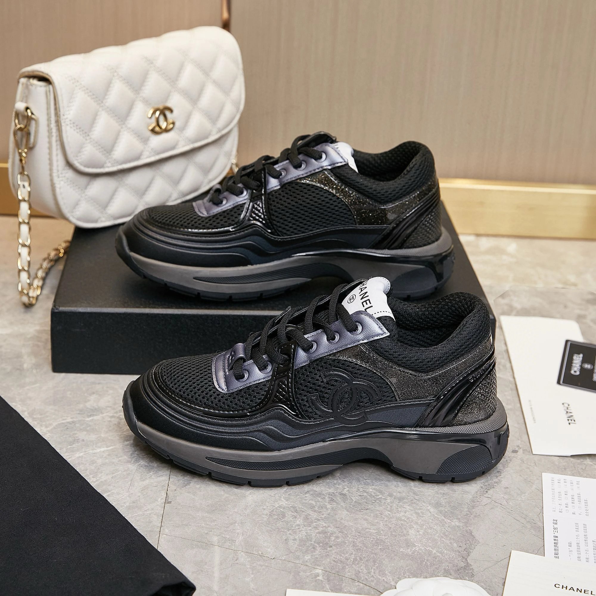 Chanel Sneakers Mesh platform — As shown in Figure 4
