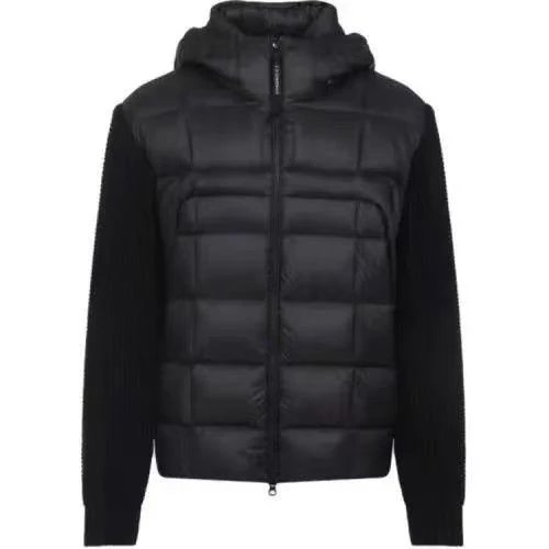 cp 拼接针织羽绒服