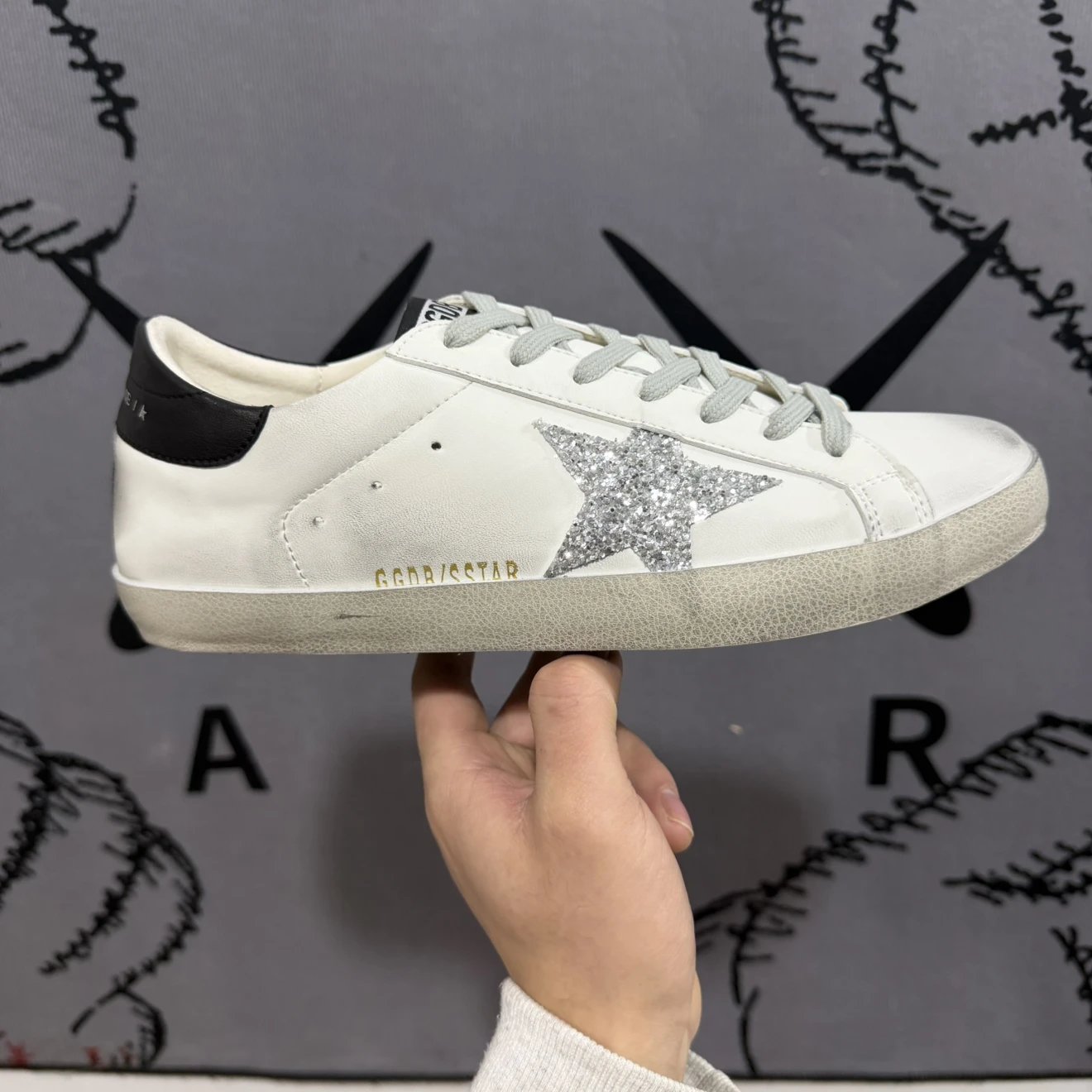 Guangzhou Spring Festival Edition/Shoe Box/GDDB Dirty Shoes Star Shoes Golden Goose/GDDB Dirty Shoes Star Same Shoes Little Dirty Shoes Super Star Series New Star Shoes Old White White White Shoes Interior Height Increase Dirty Shoes