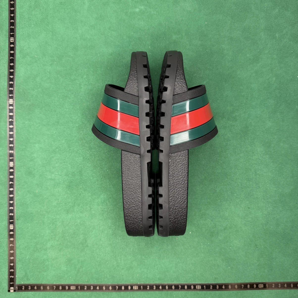 Gucci Web Stripe Slide Sandals