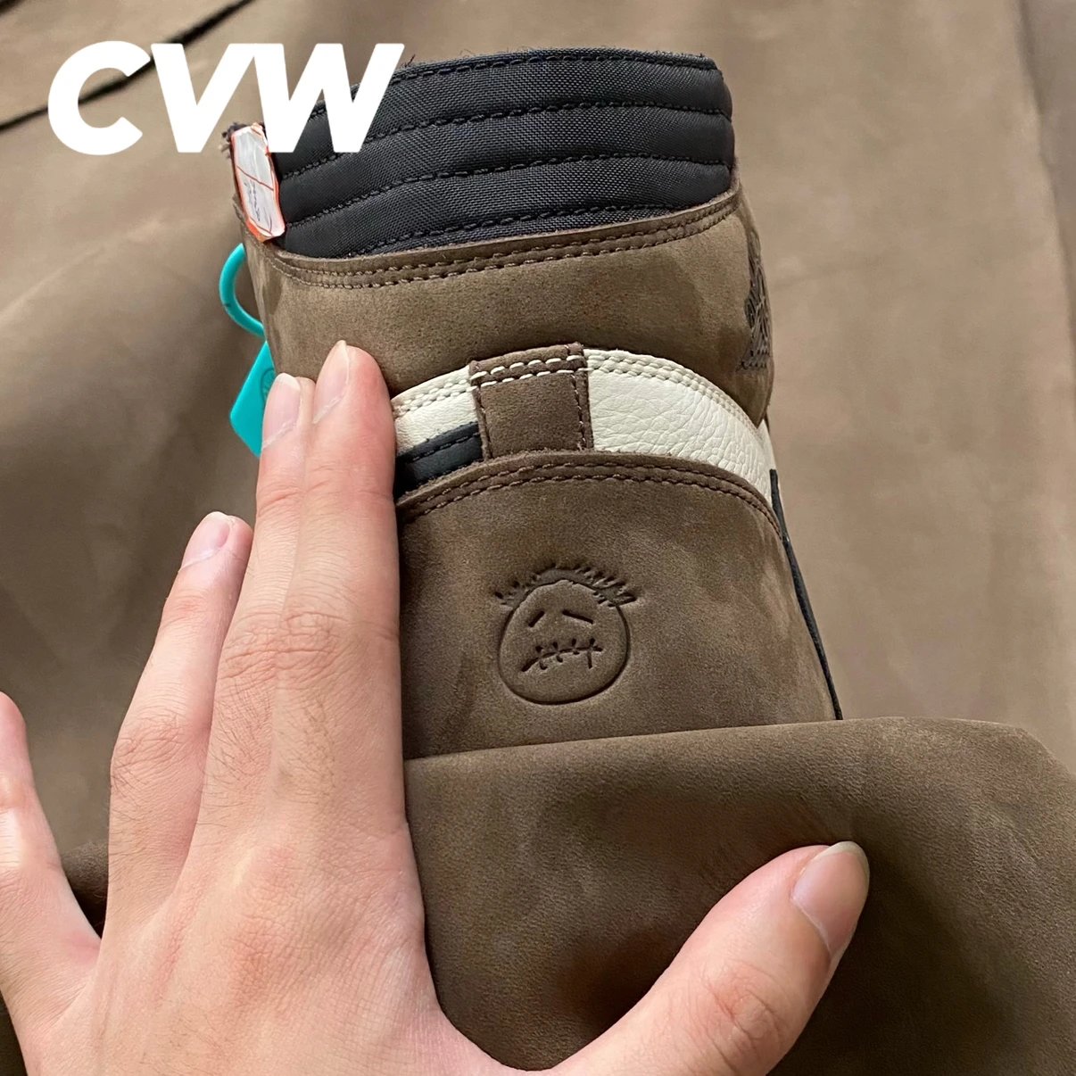 CVW independently customized high top hook 1.0 three books made of Jiuyuan leather [Click to save and launch promotion] Mocha High