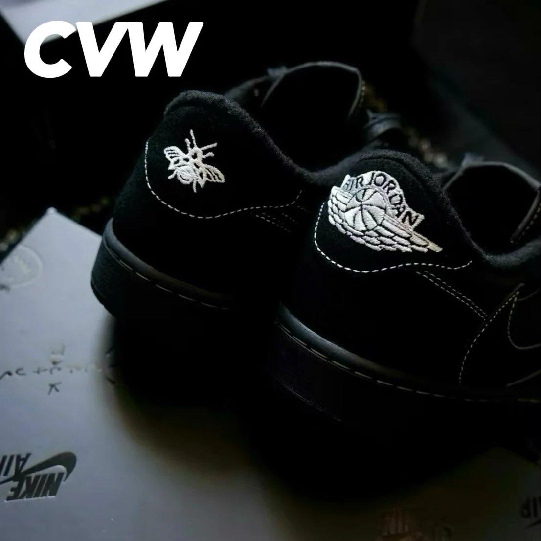 Preparing to restock CVW customized self hooked low top 4.0 [Click to save and launch push] Phantom Black Low