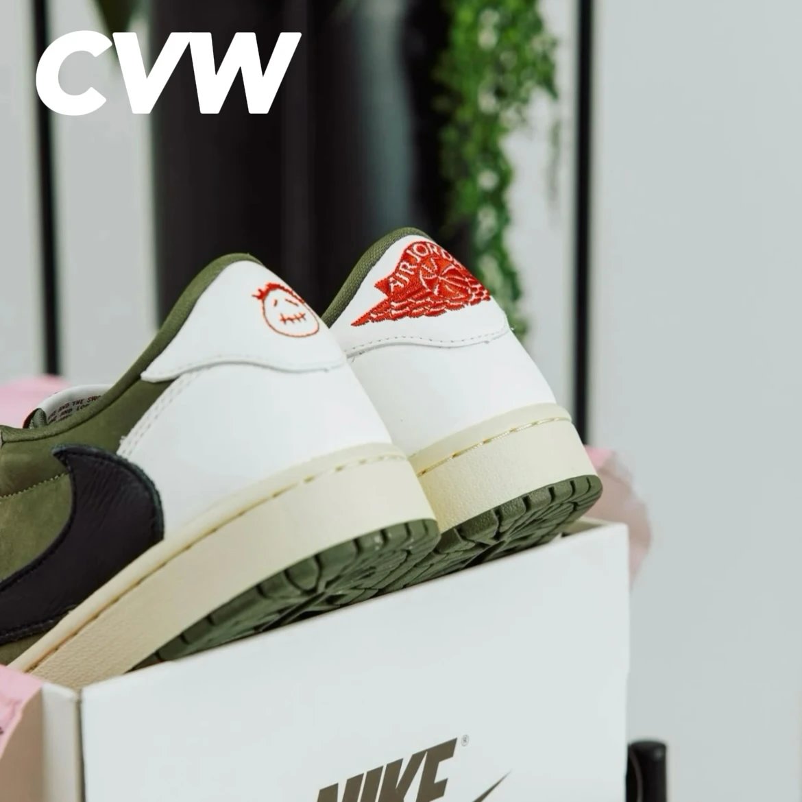 618 CVW Customized AJ1 Hook 8.0 Low Help [Click to Favorite and Launch Promotion] Medium Olives Low