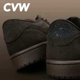thumbnail for CVW self-customized AJ1 barb low top 9.0 [click to collect and push] Brown Velvet Low