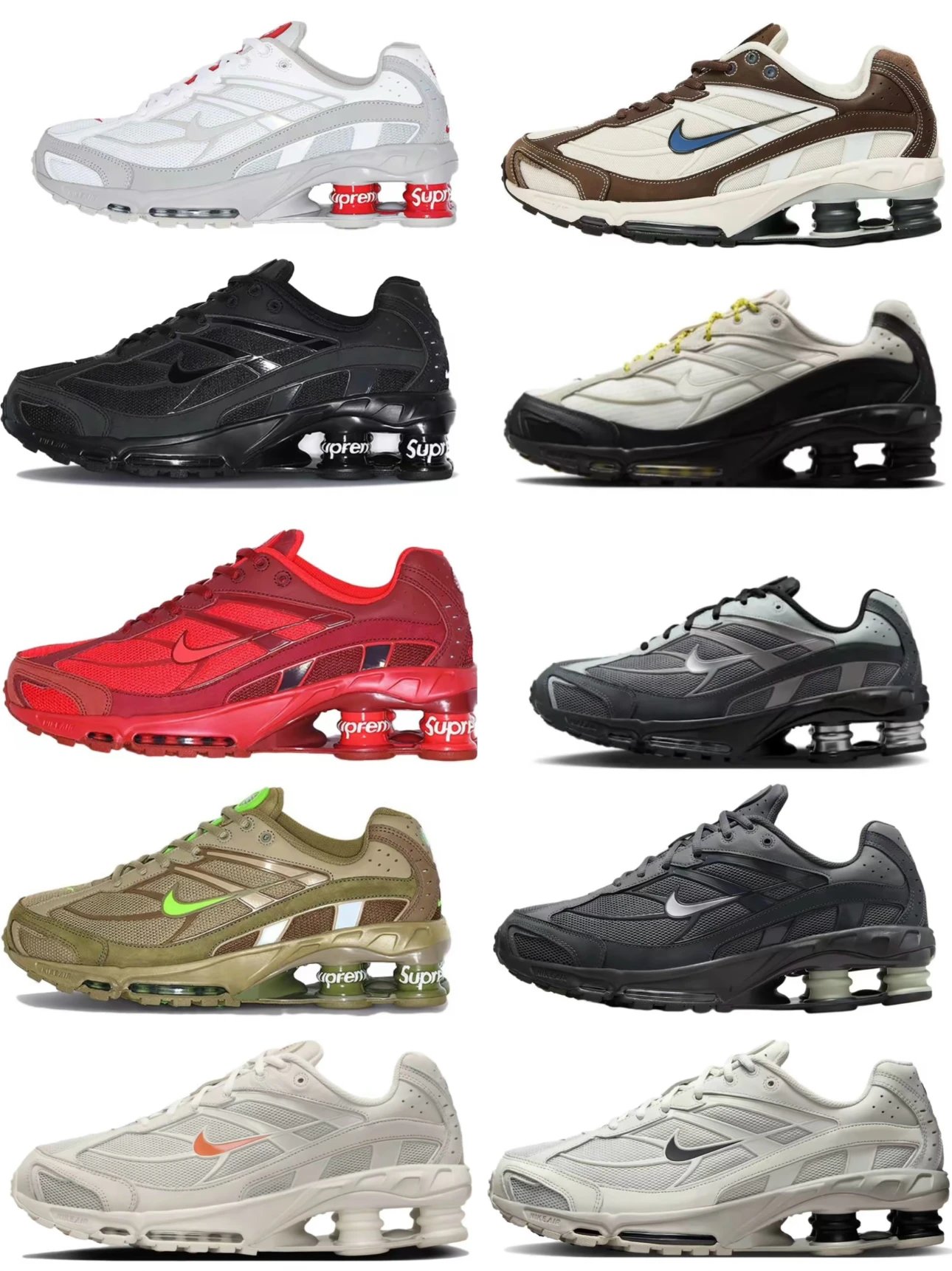 Nike Shox Ride 2 Series Column Air Cushion Running Shoes