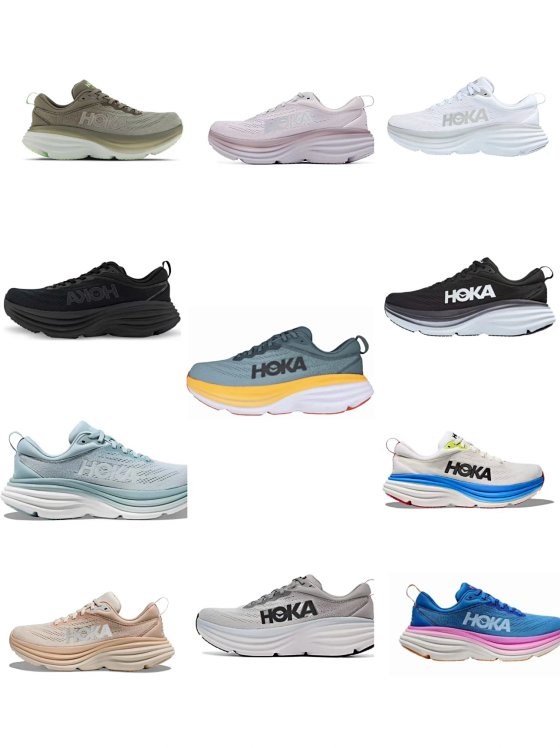 Top Cushioning King - Li Xian Same Style/Bondi 8 Unisex Casual Cushioned Running Shoes