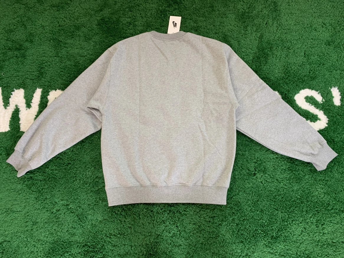 Nike Sportswear Crewneck Sweatshirt Gray Hoodie - 48