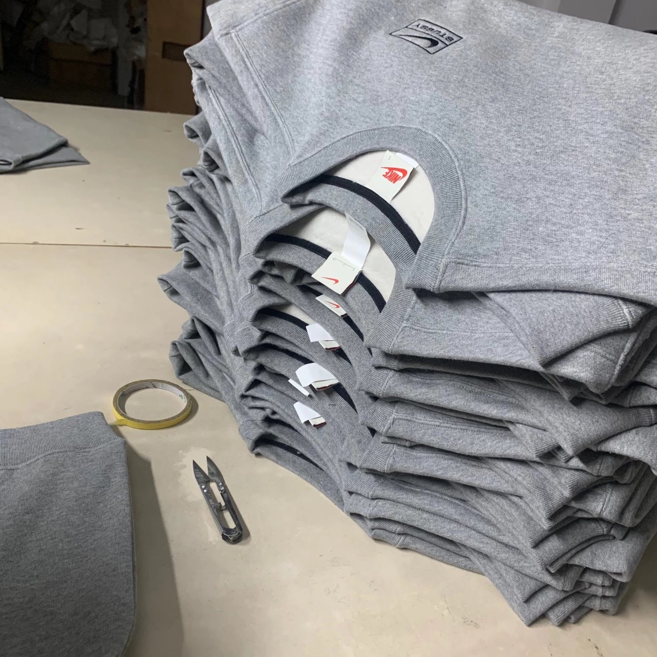 Nike Sportswear Crewneck Sweatshirt Gray Hoodie - 15
