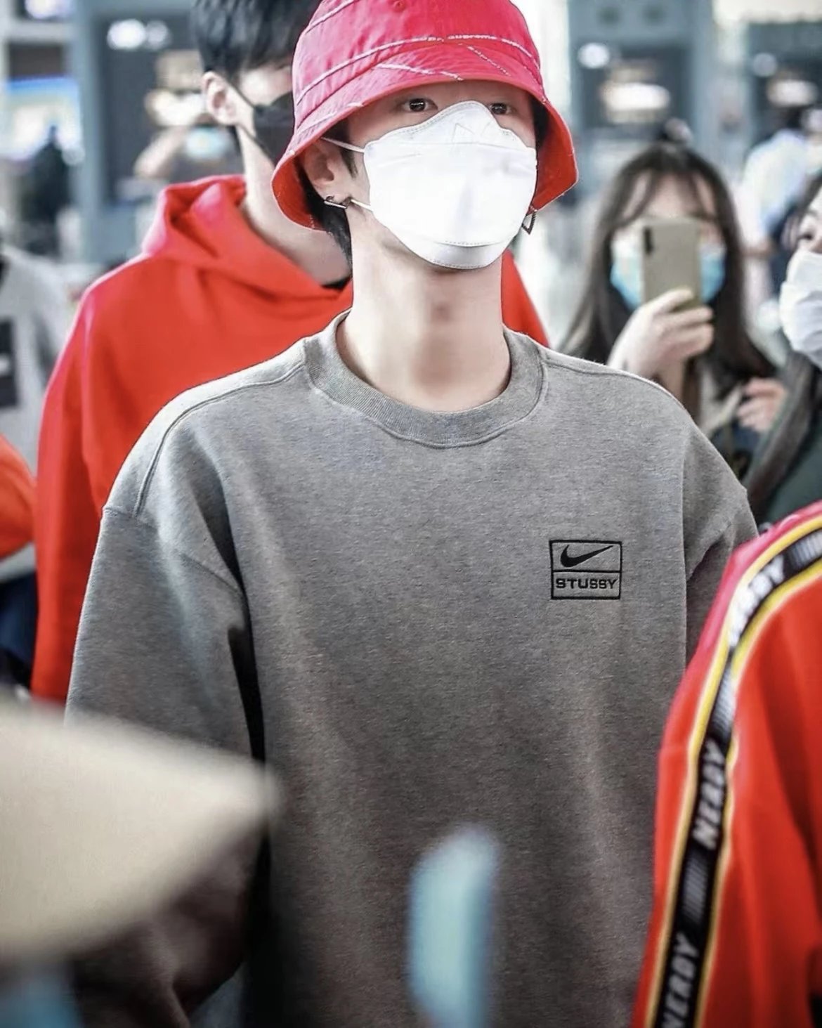 Nike Sportswear Crewneck Sweatshirt Gray Hoodie - 60