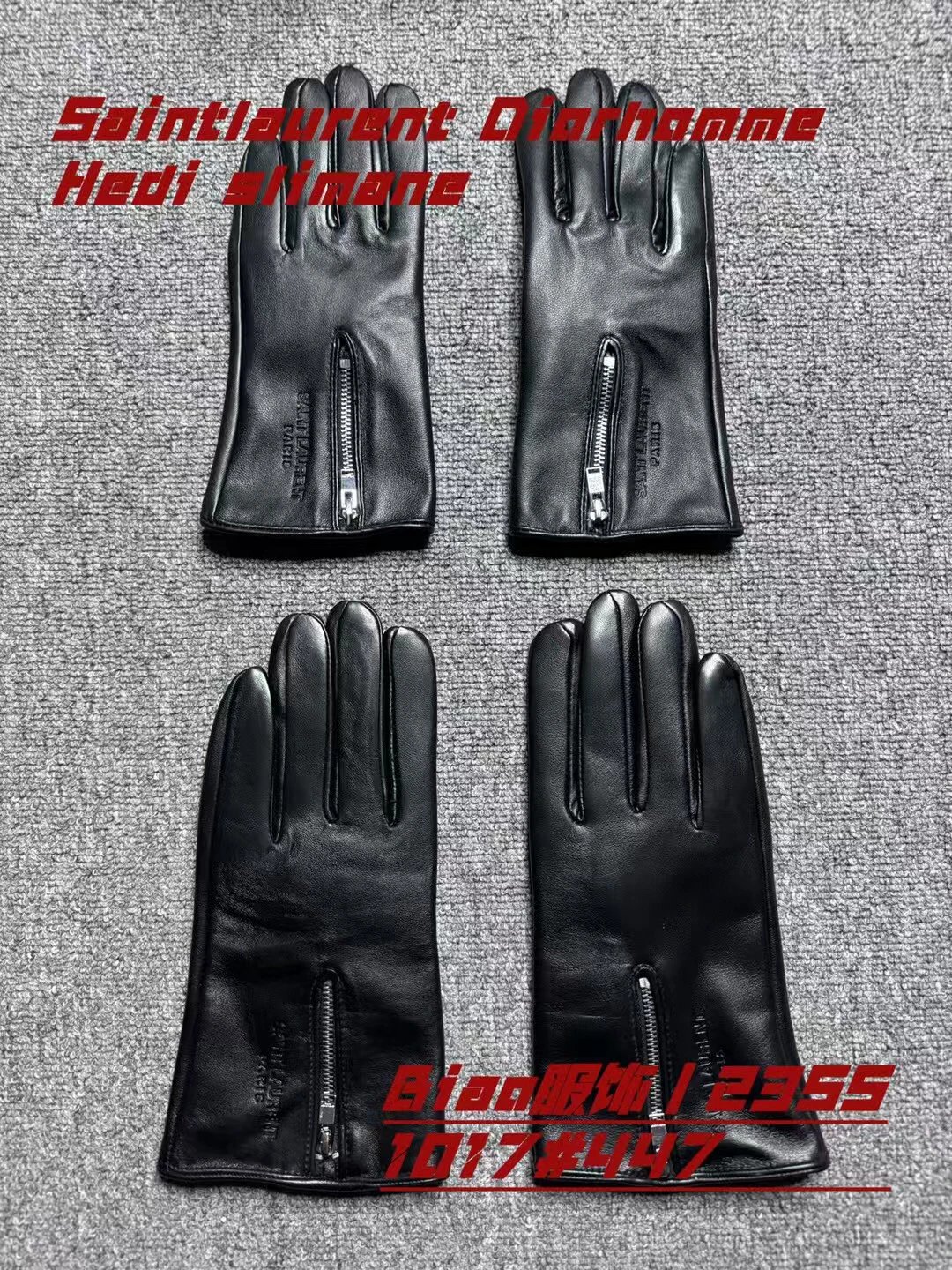 [In Stock] Biao's Genuine Leather Full-Finger Gloves with Back Zipper