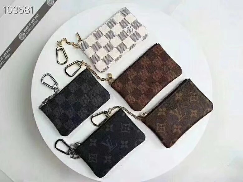 Fashionable classic genuine leather coin purse key bag for both men and women
