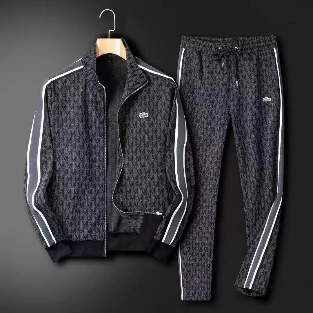 Dolce & Gabbana Tracksuits Zip-up track jacket and jogger set — Black 1