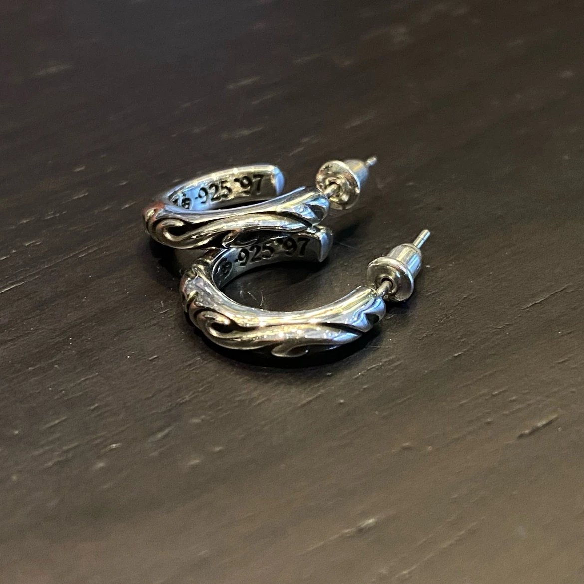 New product launch 𝐂𝐡𝐫𝐨𝐦𝐞𝐡𝐞𝐚𝐫𝐭𝐬 Crowheart Vine Half Ring Ear Ring