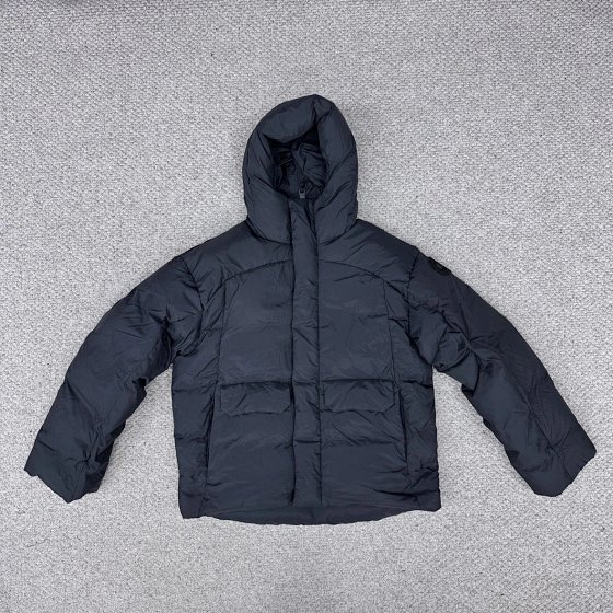 William-made Jane-made Da'ge Men's Black Warrior Black Hooded Down Jacket