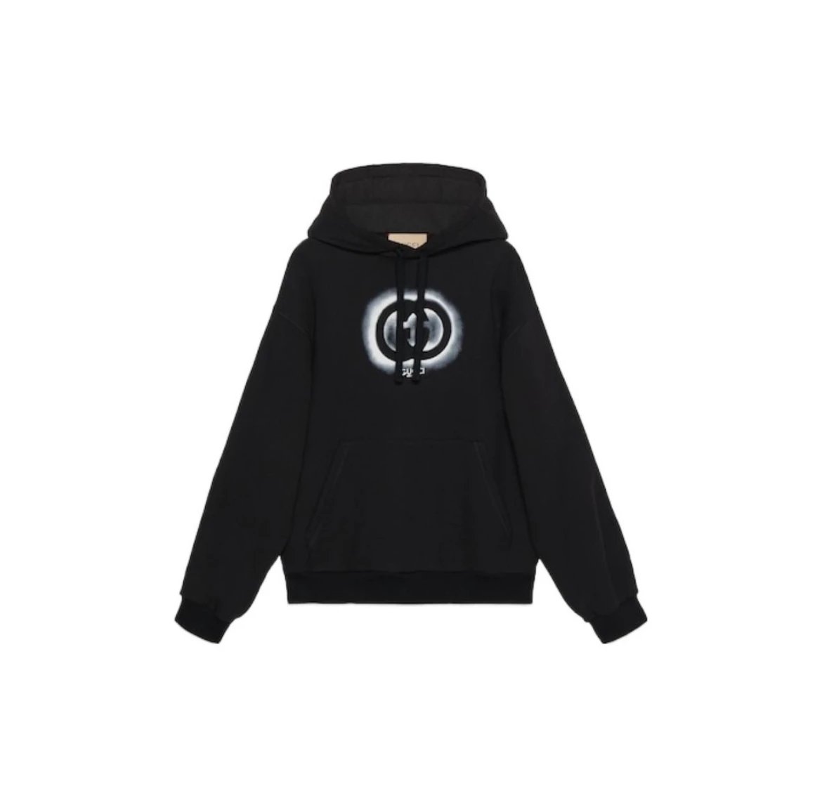 【 Hot Sale 】 Double G Printed Black Hoodie