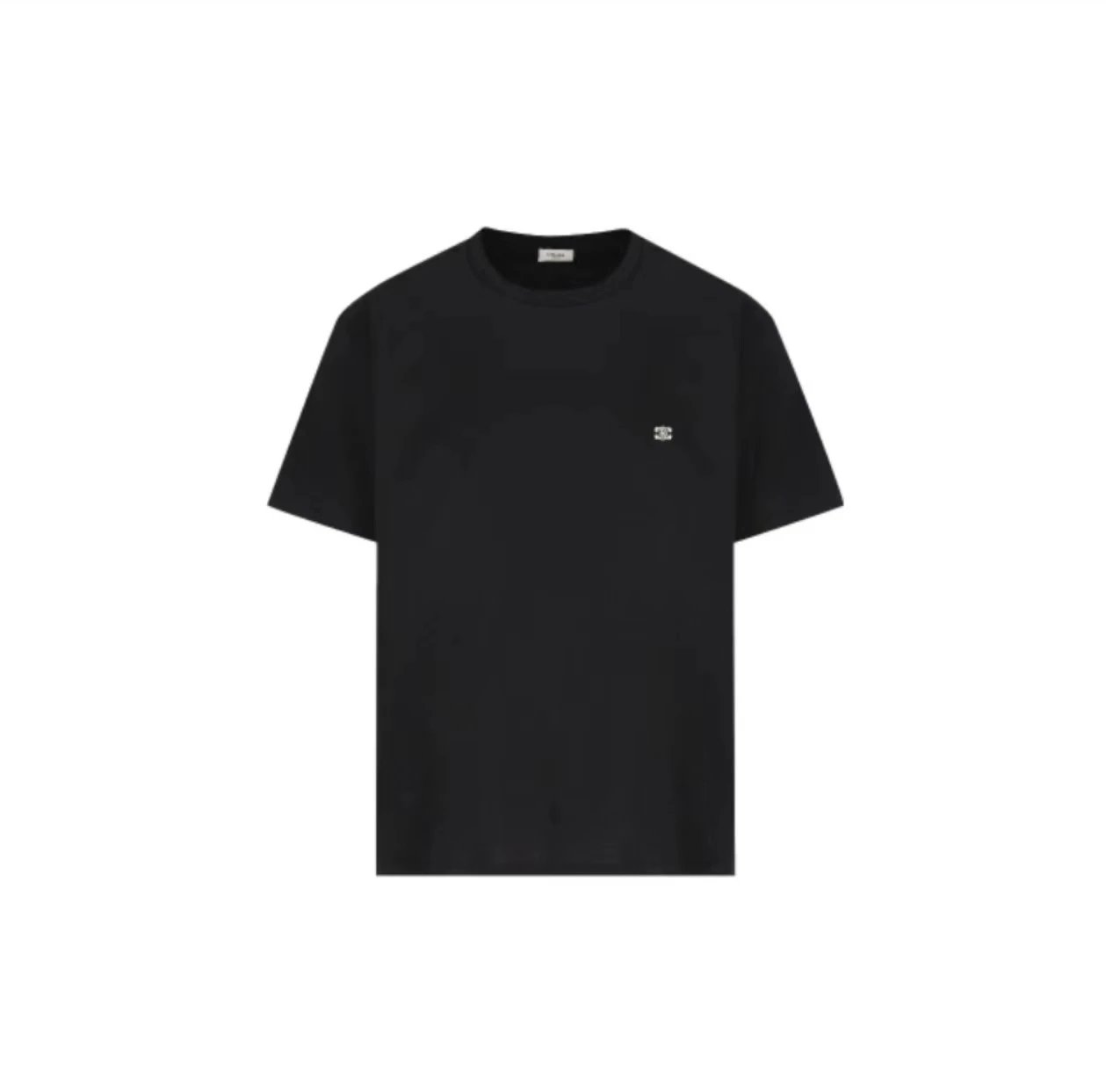 Item Thumbnail for [Hot sale] 24SS small logo round neck black short sleeves produced by Xiaozhi