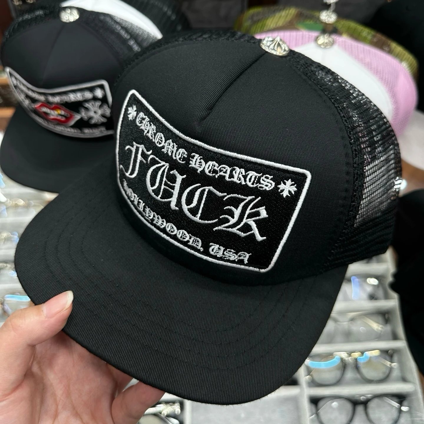 Black embroidery