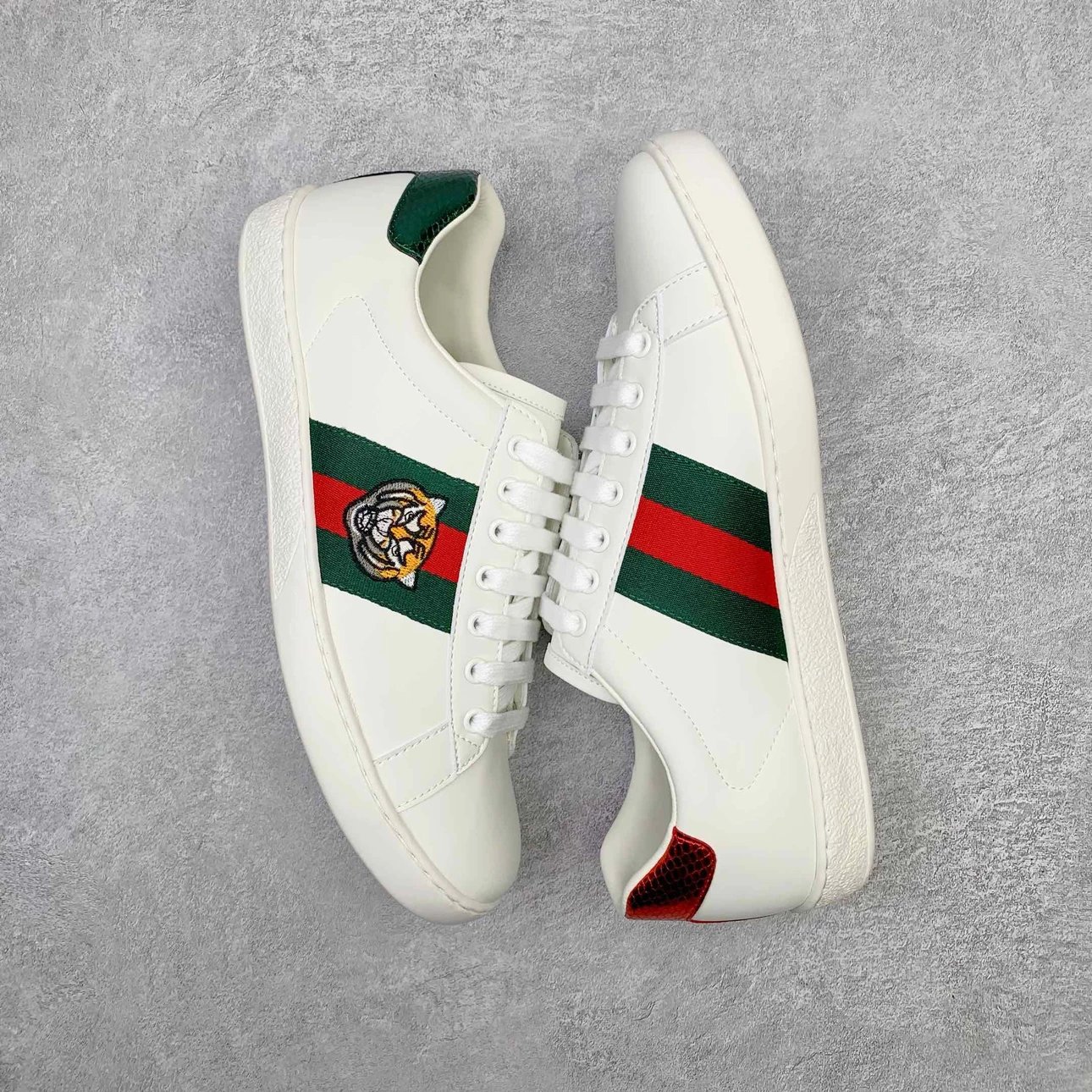 Gucci Ace Sneakers Multicolor Collaborations White Leather Sneakers - 23