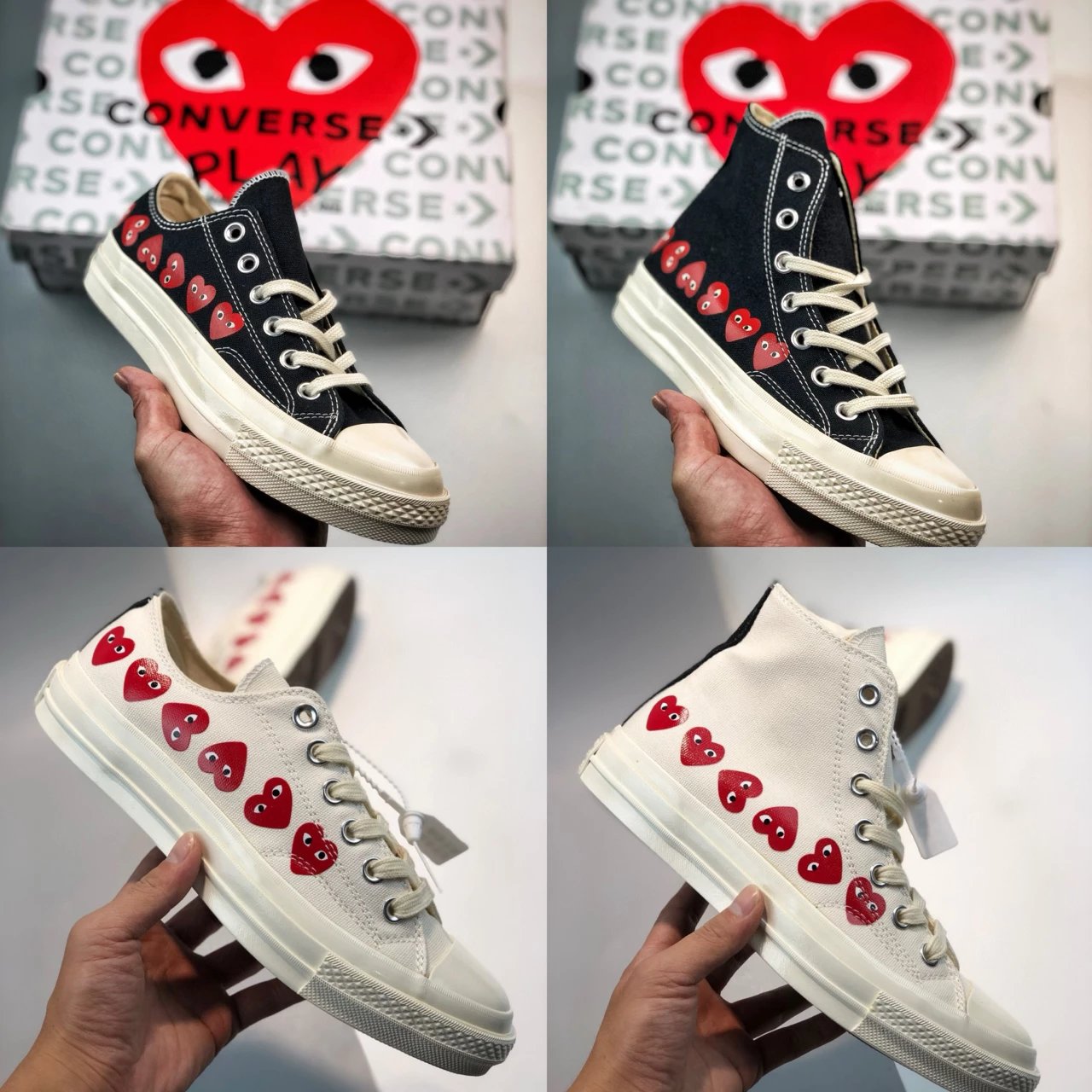 CDG Play x Converse 1970s Heart Canvas