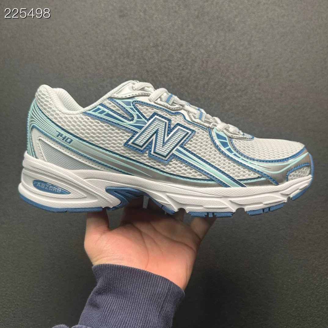 New Balance 740 White and Blue Running Shoes
