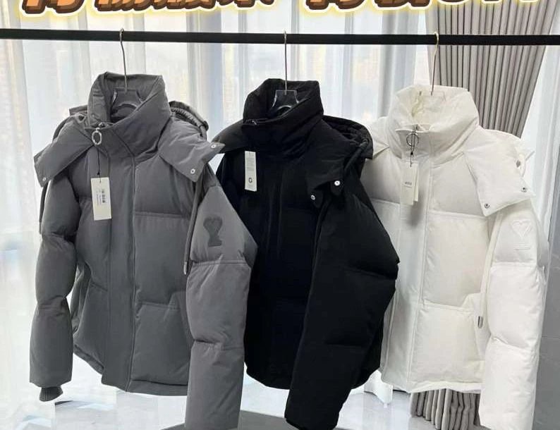 AMI Heart Logo Puffer Jacket 500G