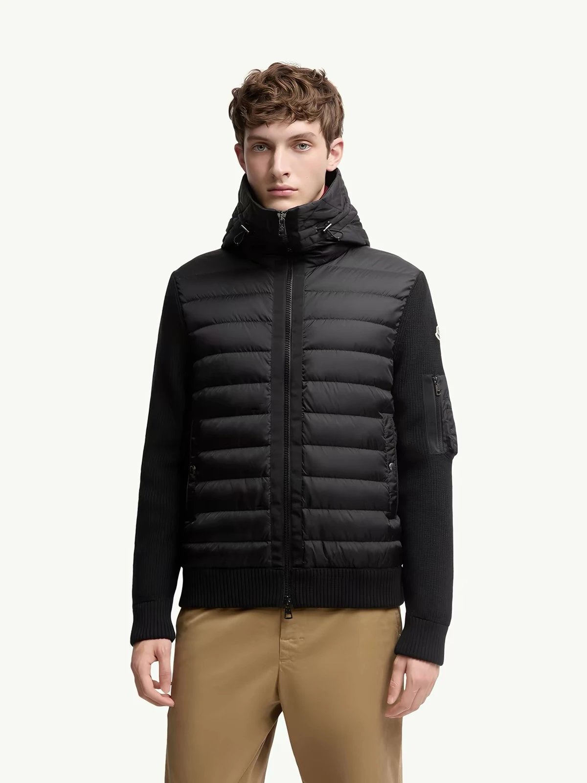 padded zip-up Cardigan