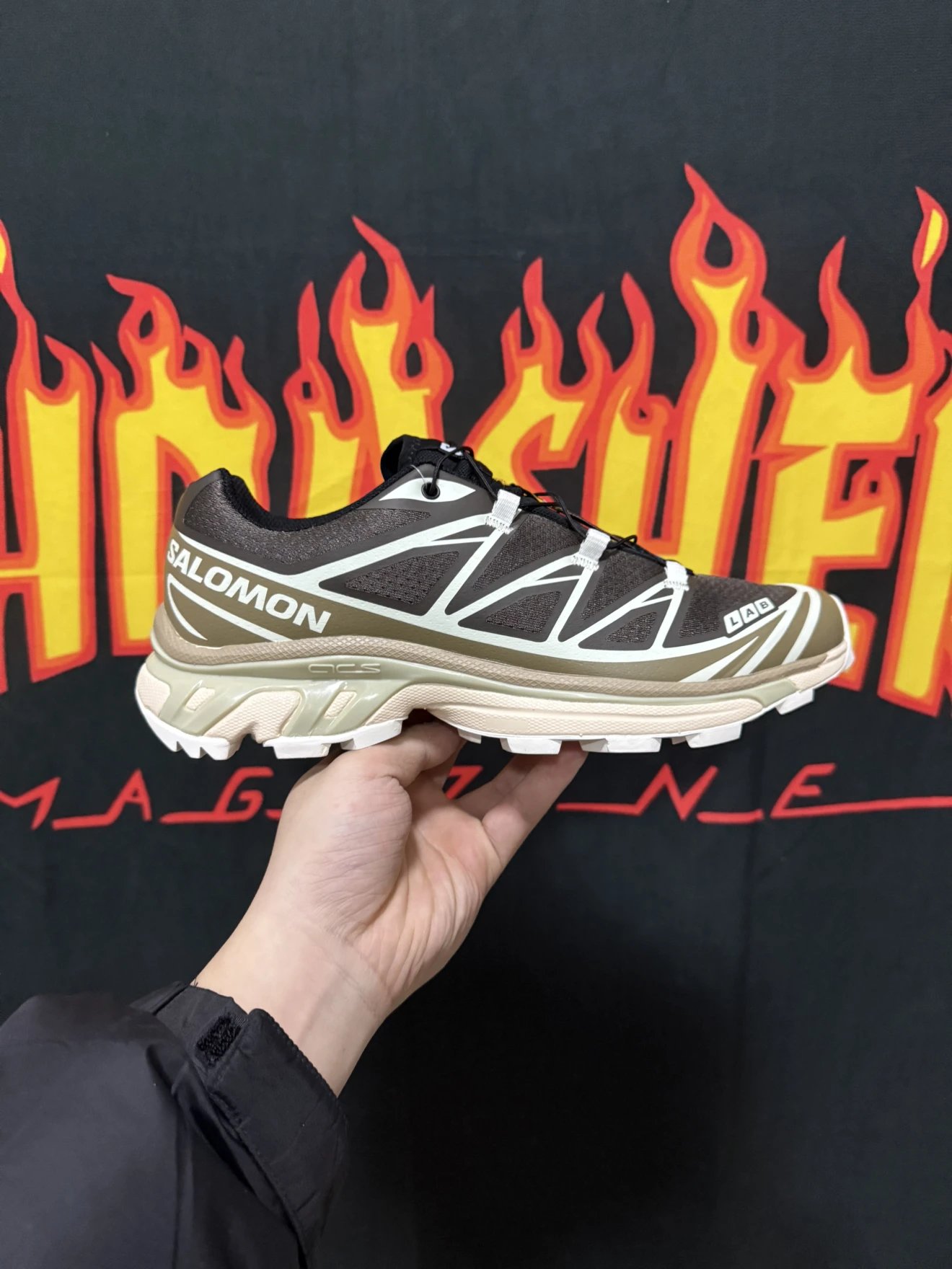 Factory new shipment/Xiaosa/XT6/Steel printed midsole/Highly clean/Fabric TPU shock-absorbing, anti slip, wear-resistant, breathable, lightweight, low top outdoor shoes