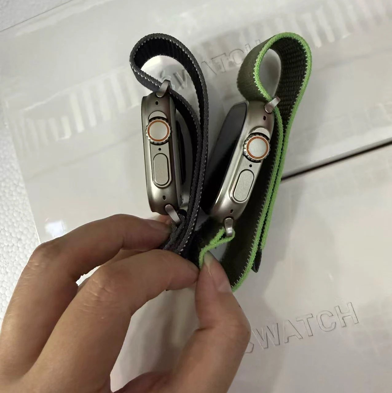 Apple watch ultra3  green strap