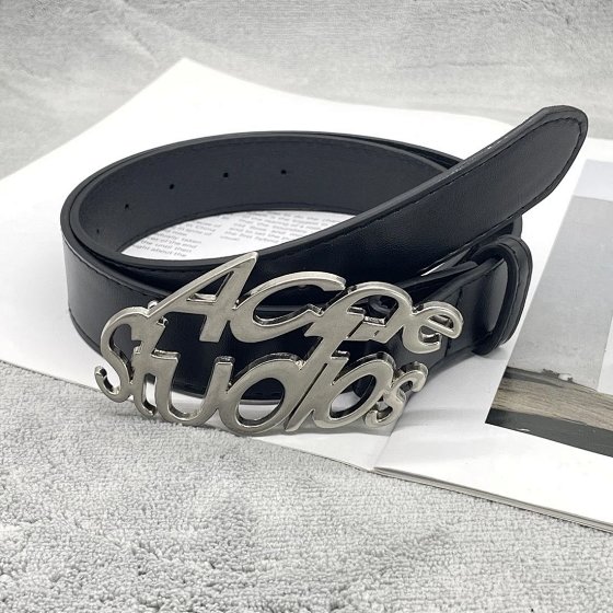 Independent ACNE Stud Opium Vibe Atmosphere Style Three Color Belt 105cm
