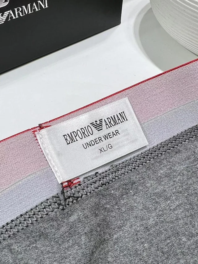 Emporio Armani Underwear Men's logo waistband boxer briefs, 3-piece set product detail image 11