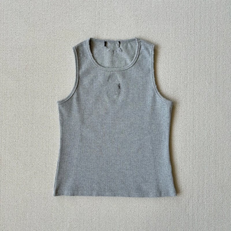 Men's Washed Ribbed Tank Top