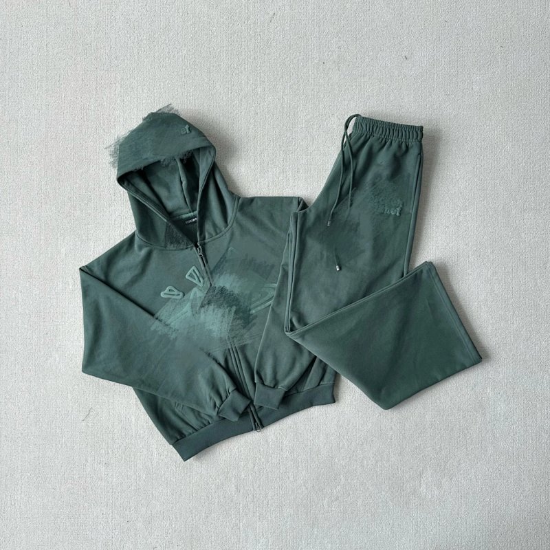 185+219（Bpm- Emerald Green Zip Set）
