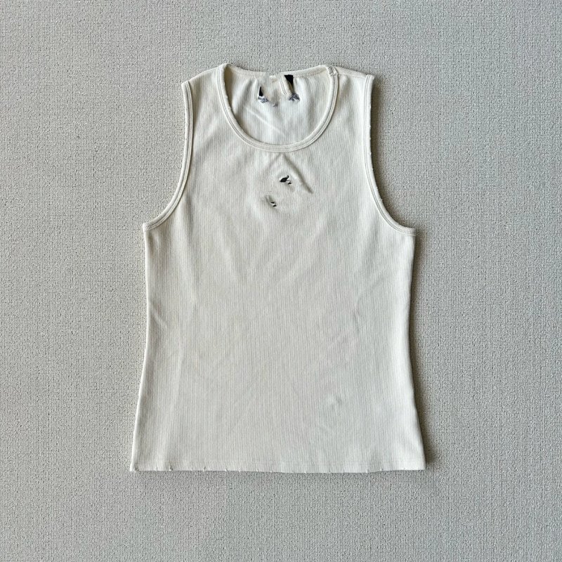 Men's Washed Ribbed Tank Top