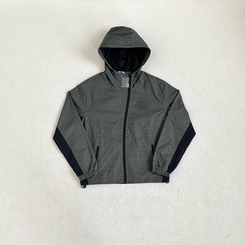 （Mertra-Asymmetrical Plaid Jacket/Green）