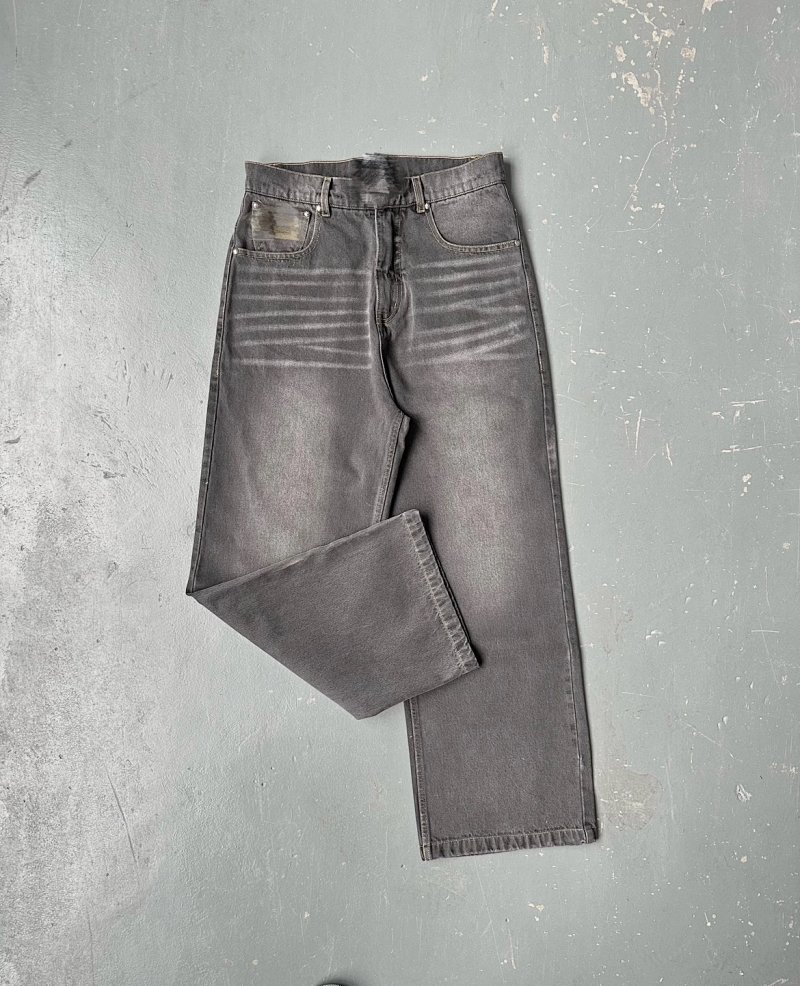 Jeans Washed Grey/Yellow