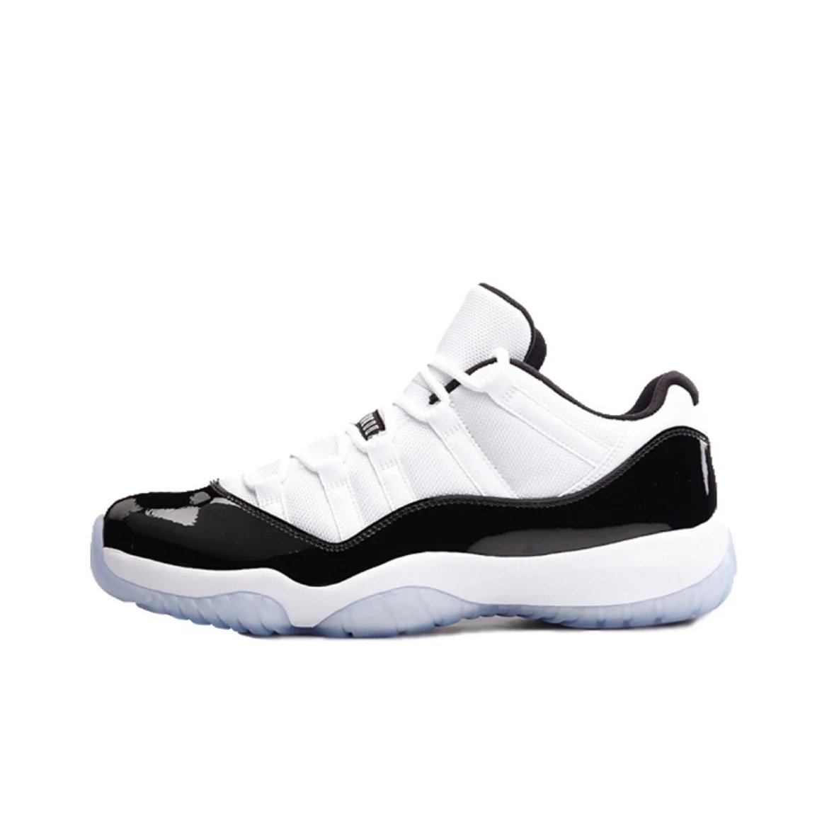 Unbranded Sneakers Low-Top Basketball with Patent Leather Overlays — 4