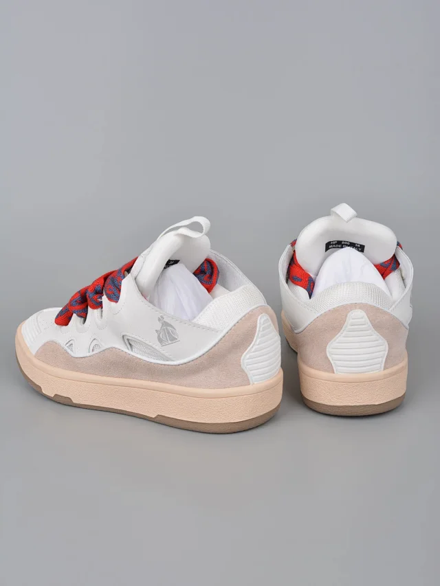 Lanvin Sneakers Low-top with wavy paneling and patterned laces product detail image 51