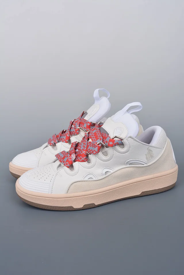 Lanvin Sneakers Low-top with wavy paneling and patterned laces product detail image 16