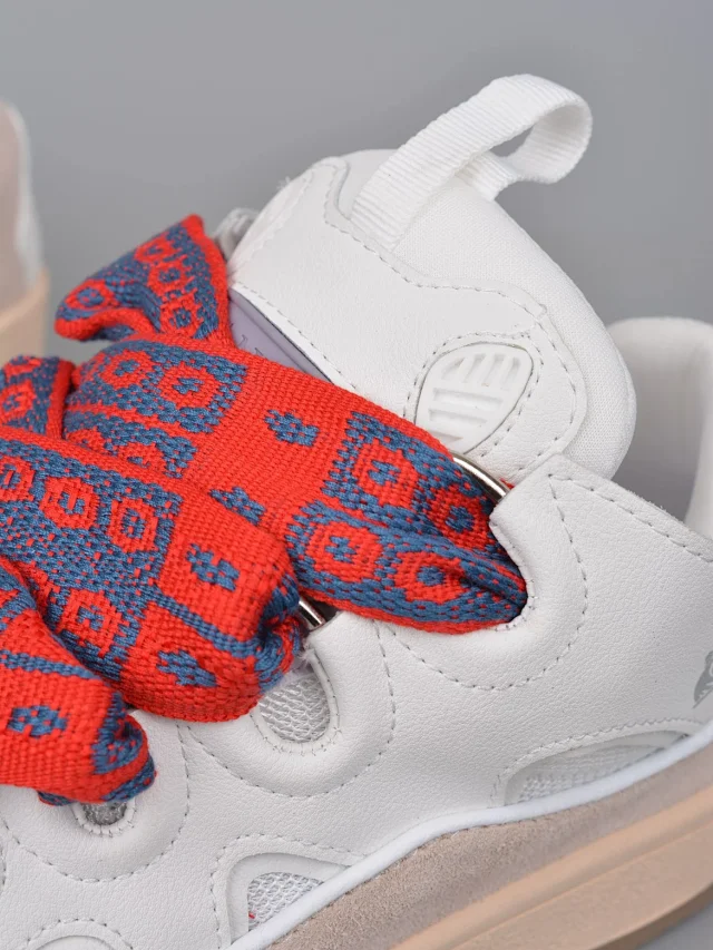 Lanvin Sneakers Low-top with wavy paneling and patterned laces product detail image 56