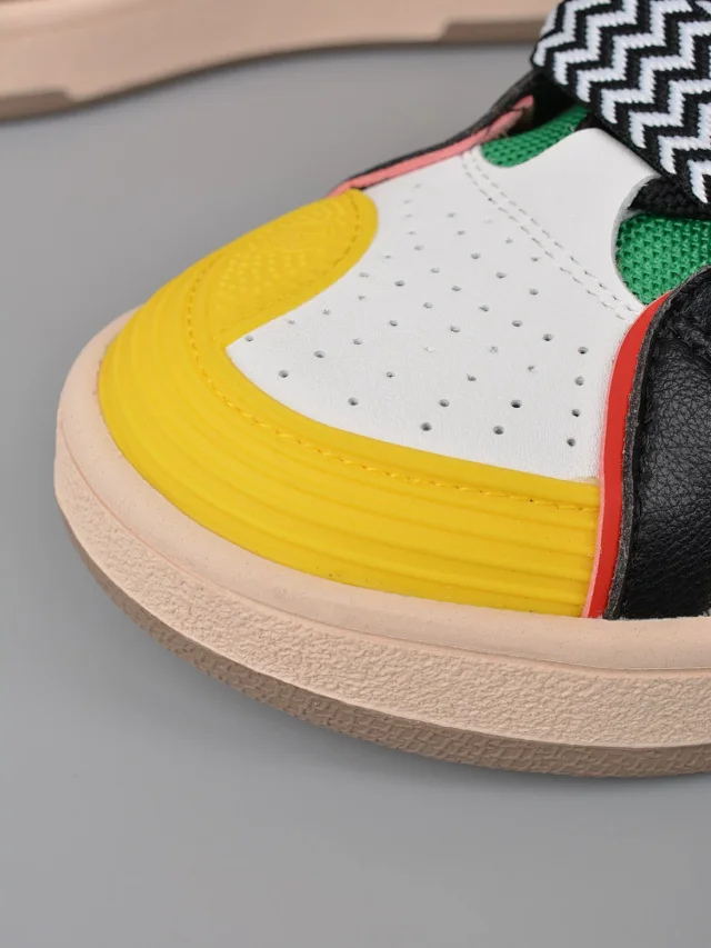 Lanvin Sneakers Low-top with wavy paneling and patterned laces product detail image 73