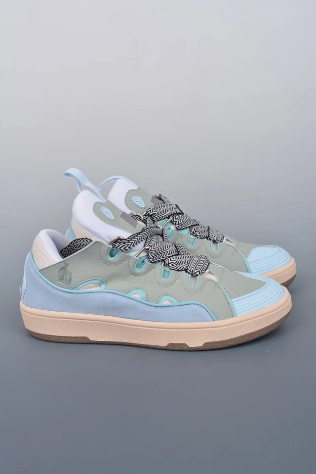 Lanvin Sneakers Low-top with wavy paneling and patterned laces product detail image 23