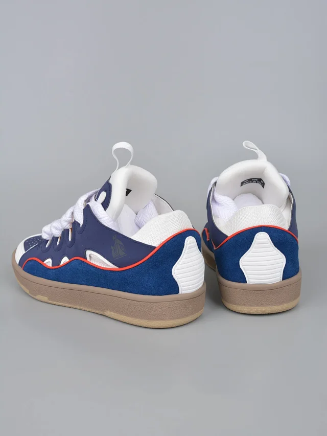 Lanvin Sneakers Low-top with wavy paneling and patterned laces product detail image 82